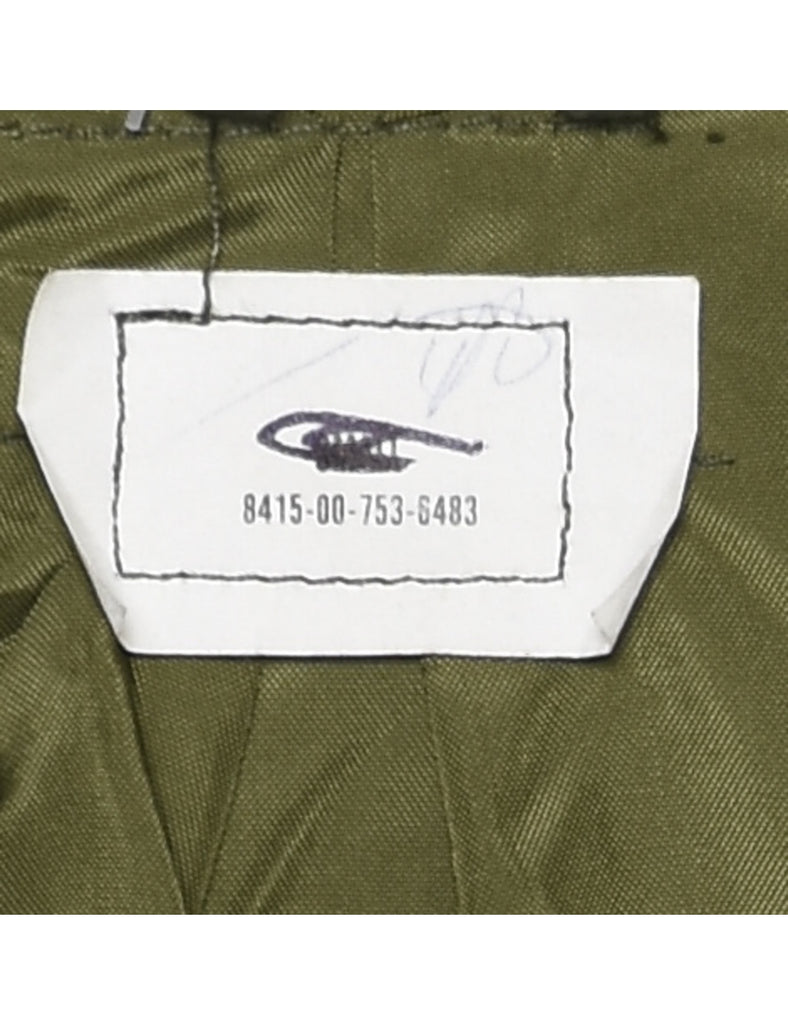 Zip Front Army Boiler Suit - L