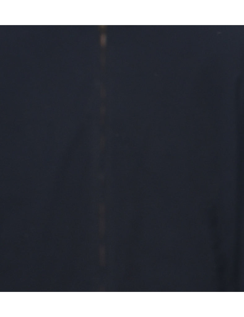 Zip Front Black Jacket - M