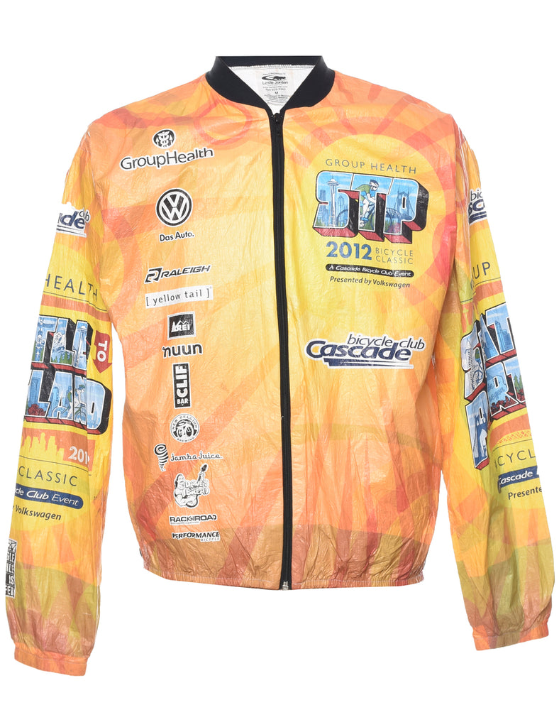 Zip Front Bomber Jacket - M