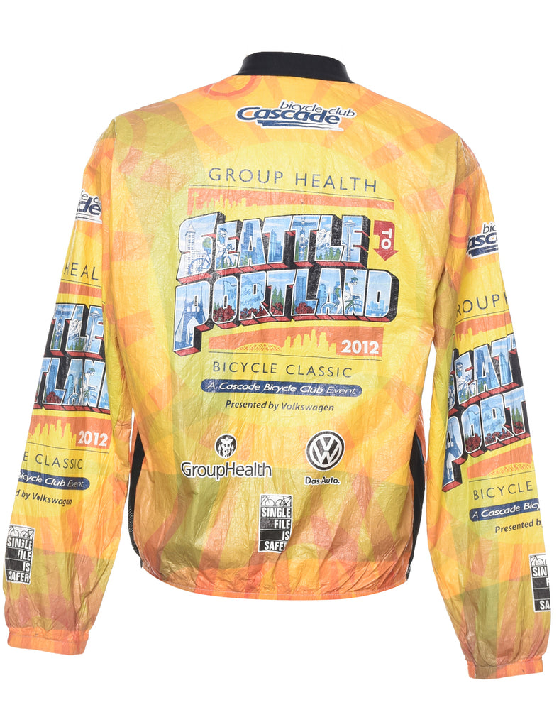 Zip Front Bomber Jacket - M