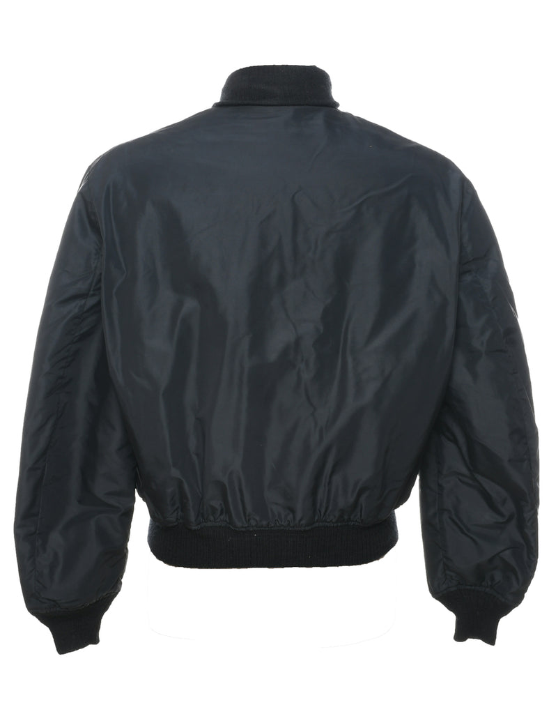 Zip Front Bomber Jacket - L