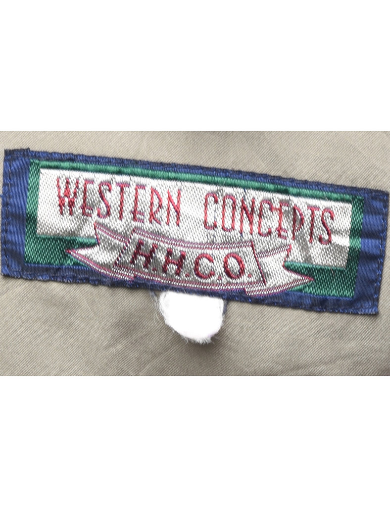 Zip Front Hooded Jacket - M