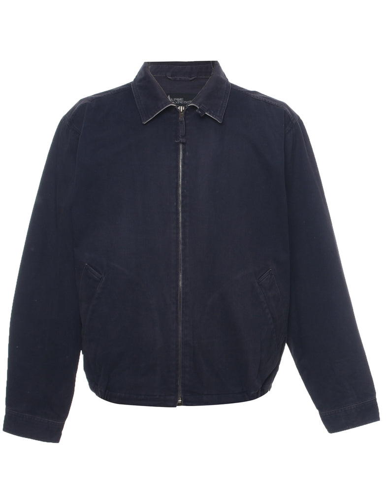 Zip Front Navy Jacket - M