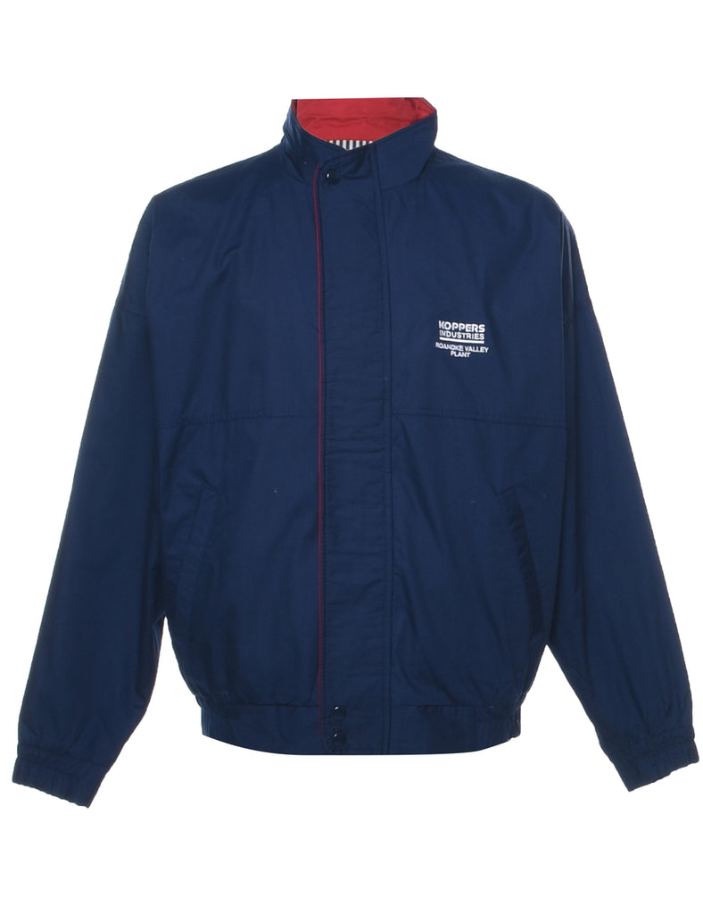 Zip Front Navy Jacket - M