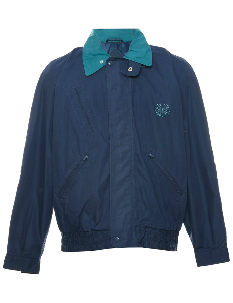 Zip Front Navy Jacket - M