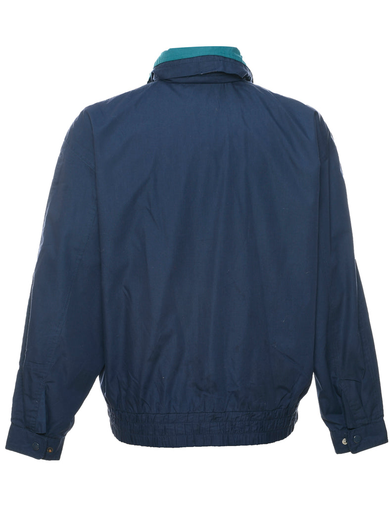Zip Front Navy Jacket - M
