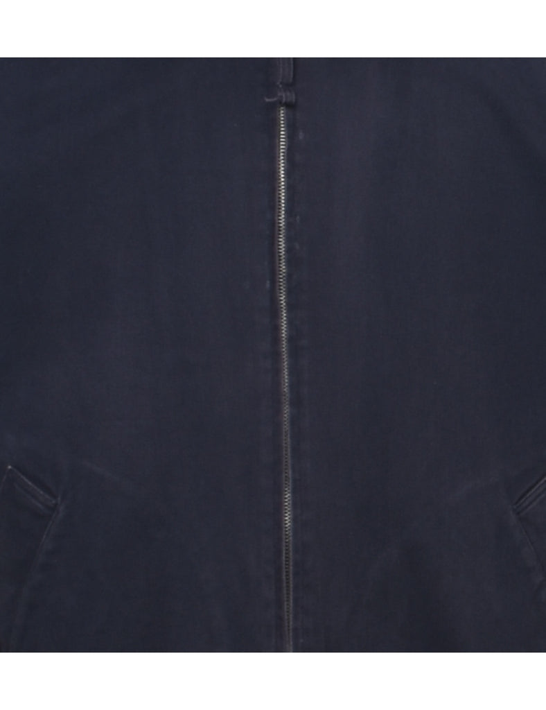 Zip Front Navy Jacket - M
