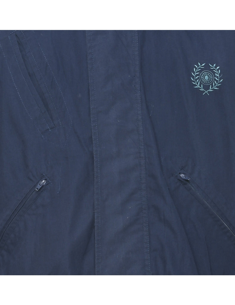 Zip Front Navy Jacket - M