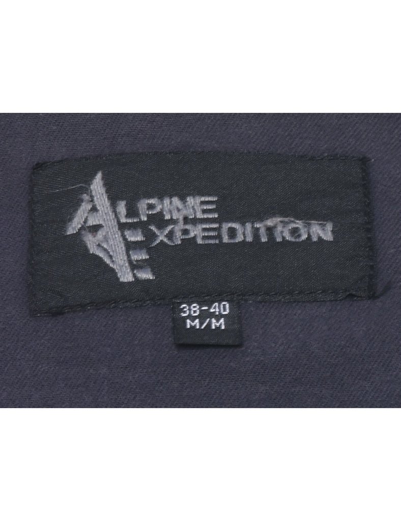 Zip Front Navy Jacket - M