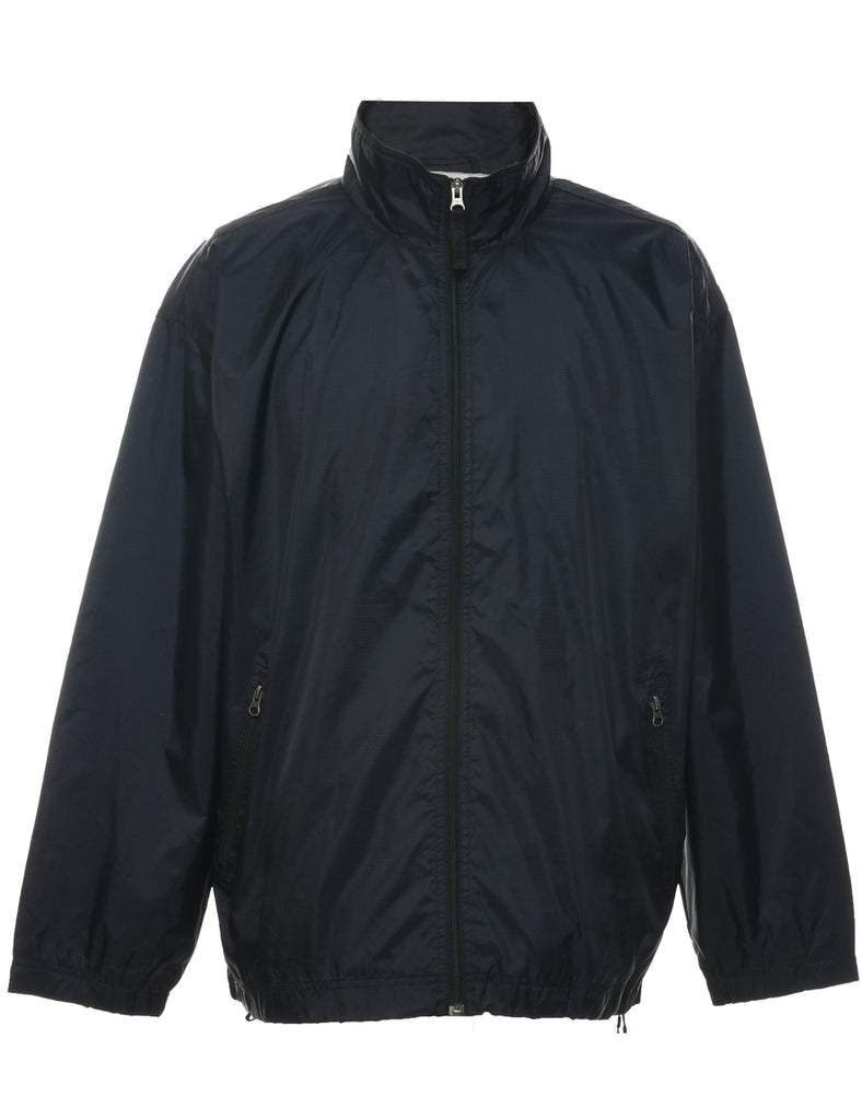 Zip Front Nylon Jacket - L