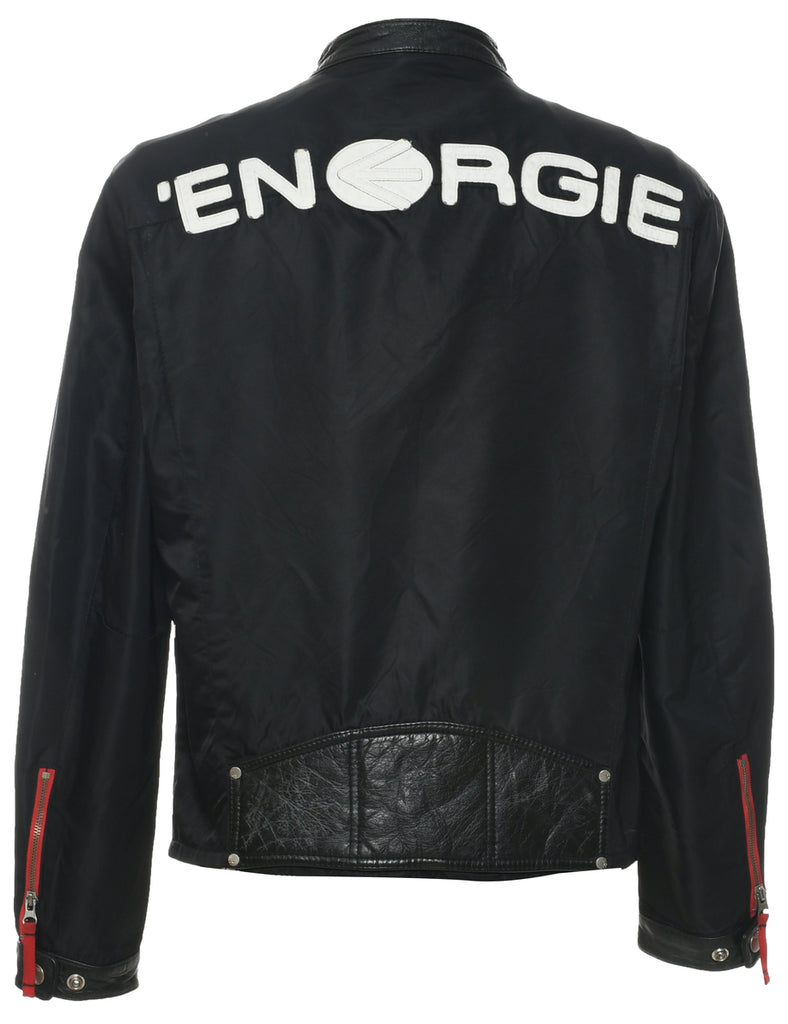 Zip Front Nylon Jacket - L