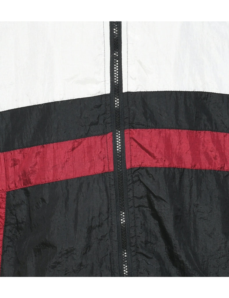 Zip Front Nylon Jacket - L