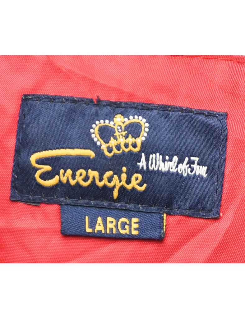 Zip Front Nylon Jacket - L