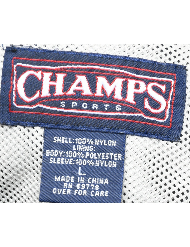 Zip Front Nylon Jacket - L