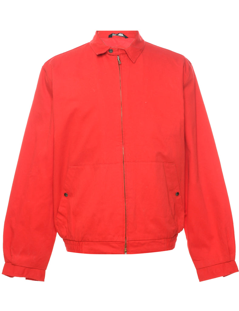 Zip Front Red Jacket - L