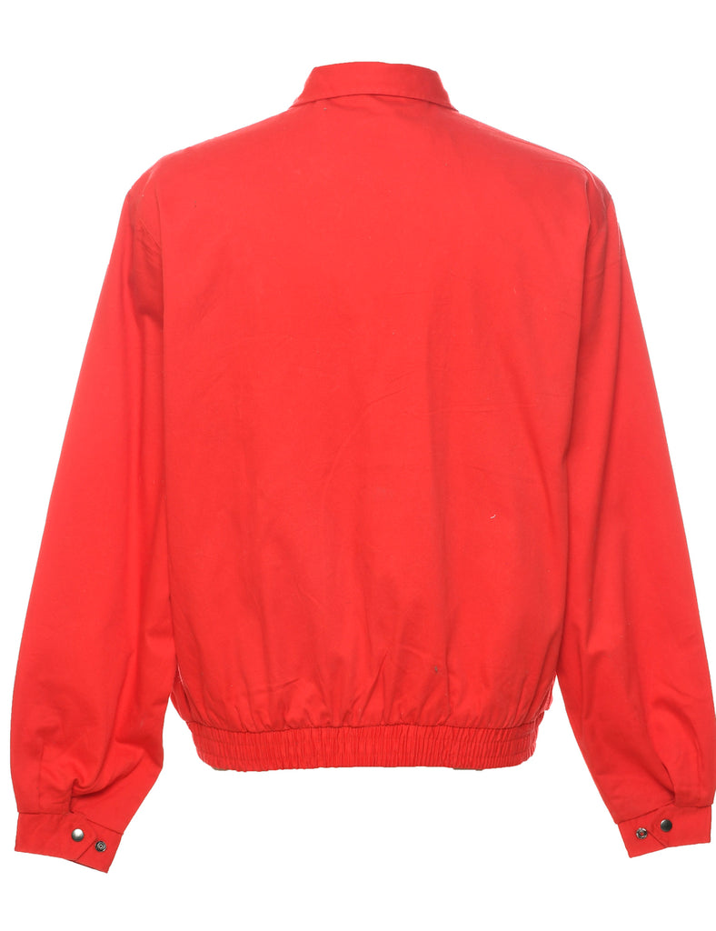 Zip Front Red Jacket - L