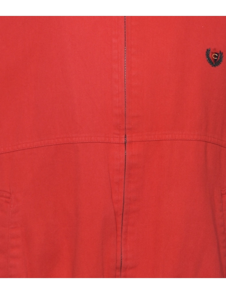 Zip Front Red Jacket - L
