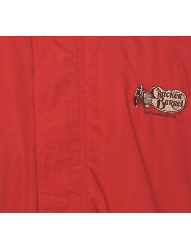 Zip Front Red Jacket - L