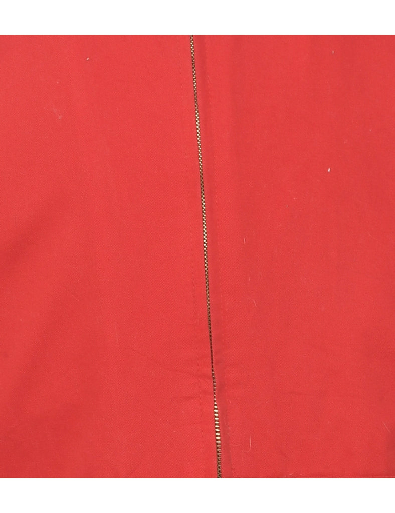 Zip Front Red Jacket - L