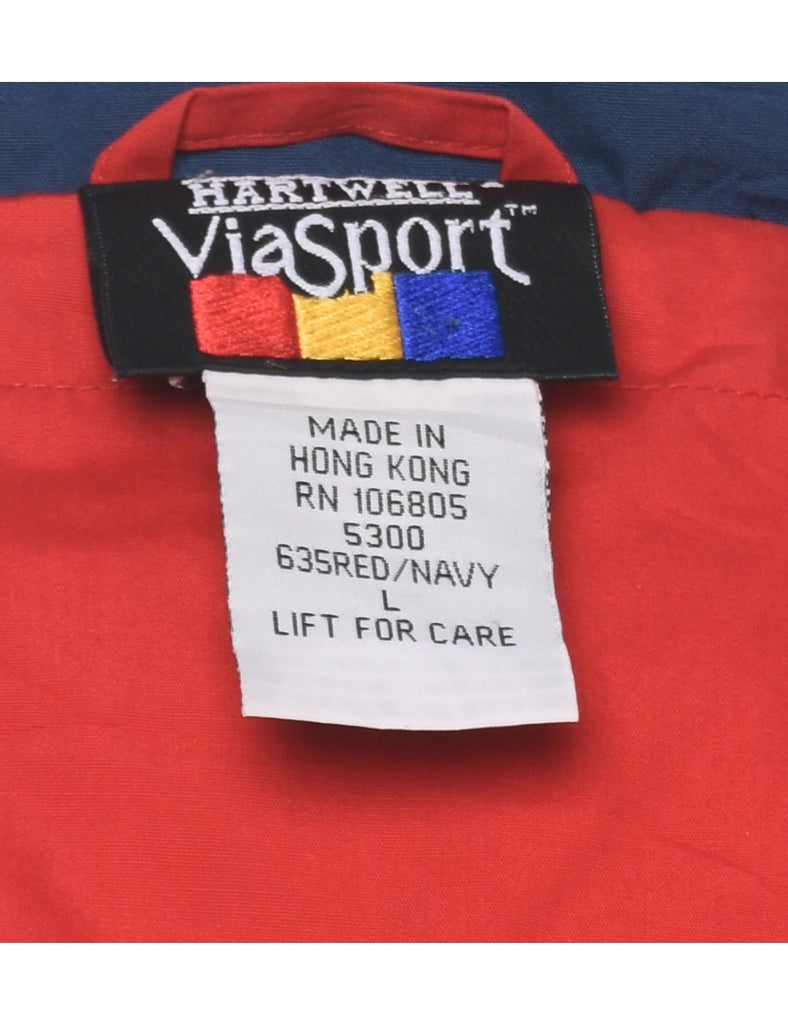 Zip Front Red Jacket - L