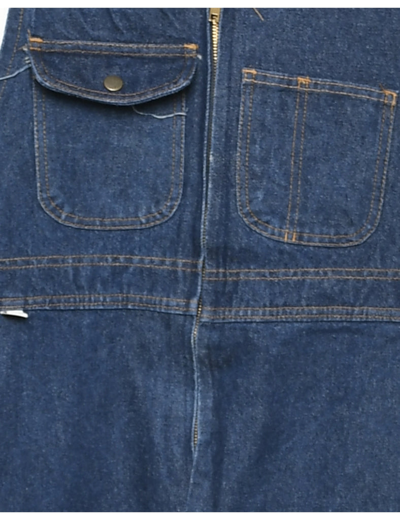 Zip Through Dungaree - M