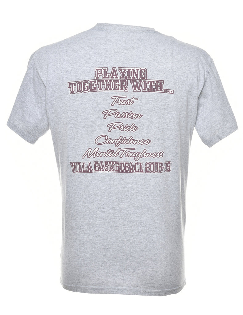 2000s Basketball Printed T-shirt - M