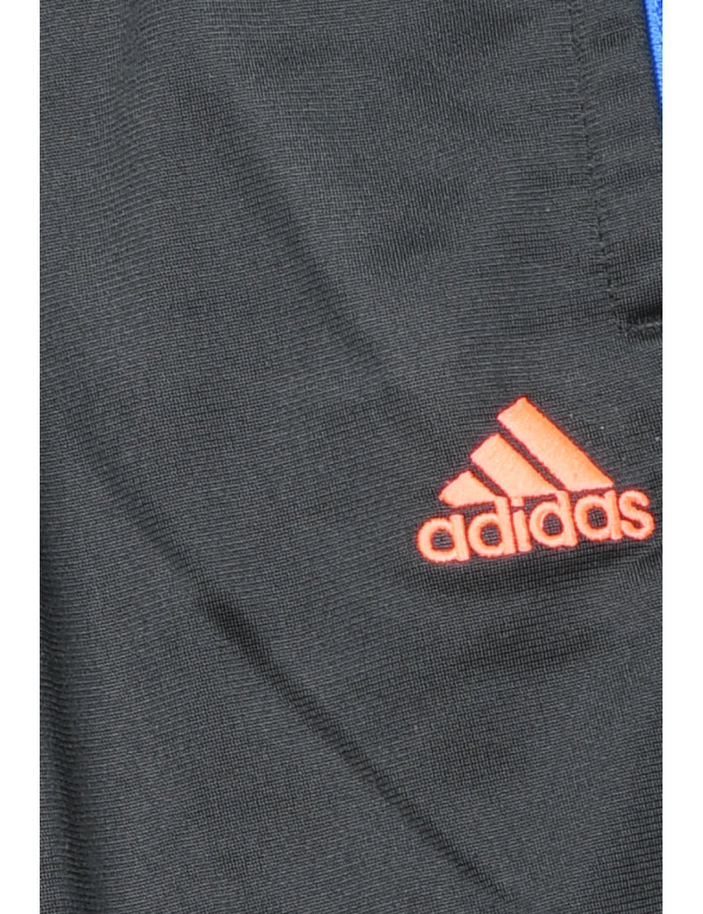 Adidas Black & Blue Track Pants - 2 YEARS