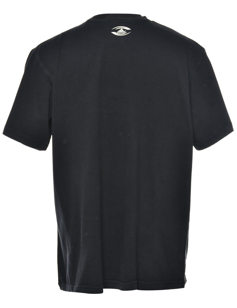 Adidas Black Printed T-shirt - M