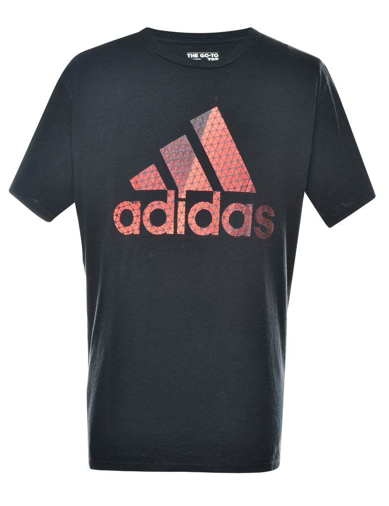 Adidas Black Spell-Out T-shirt - XL