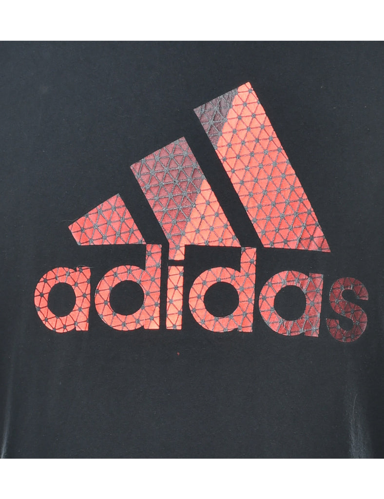 Adidas Black Spell-Out T-shirt - XL
