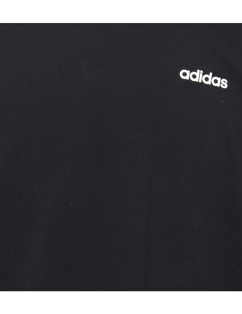 Adidas Black & White Contrast Sweatshirt - L