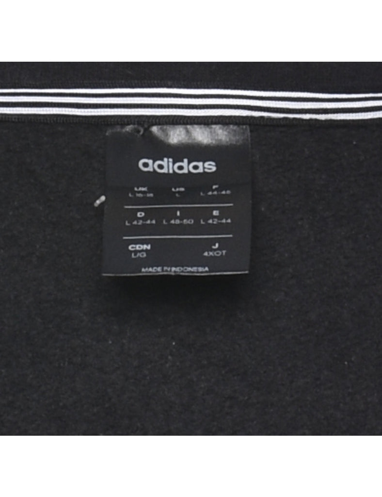 Adidas Black & White Contrast Sweatshirt - L