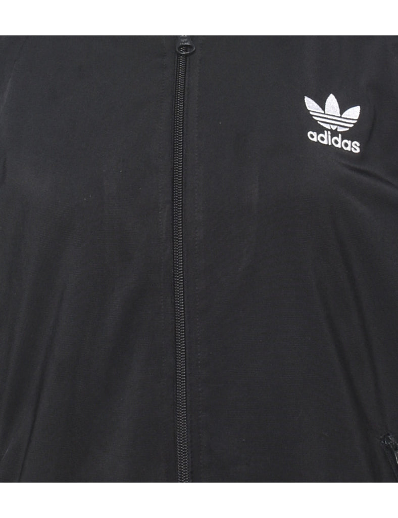 Adidas Black & White Contrast Track Top - L