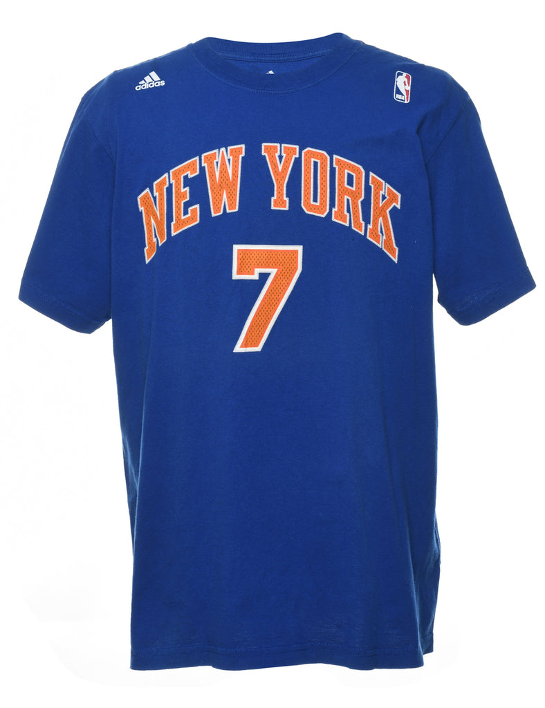 Adidas Blue & Orange NBA Sports T-shirt - XL