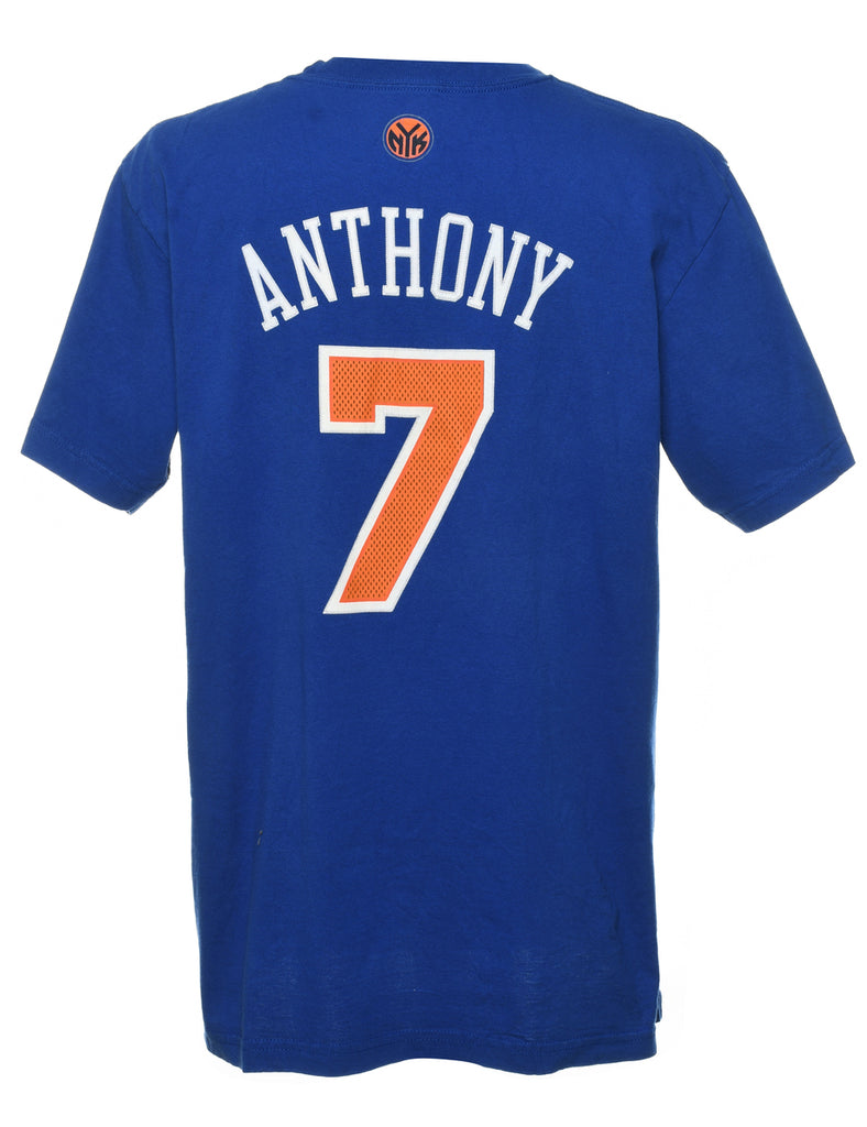 Adidas Blue & Orange NBA Sports T-shirt - XL