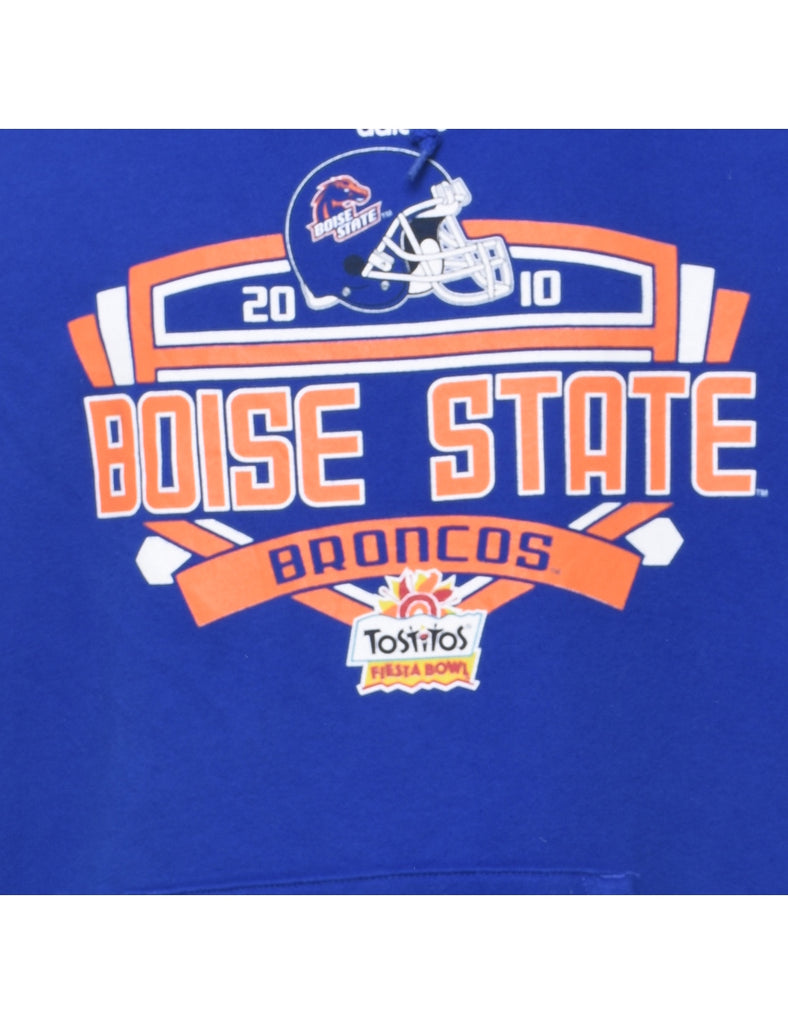 Adidas Football Boise State Hooded Sports Sweatshirt - L
