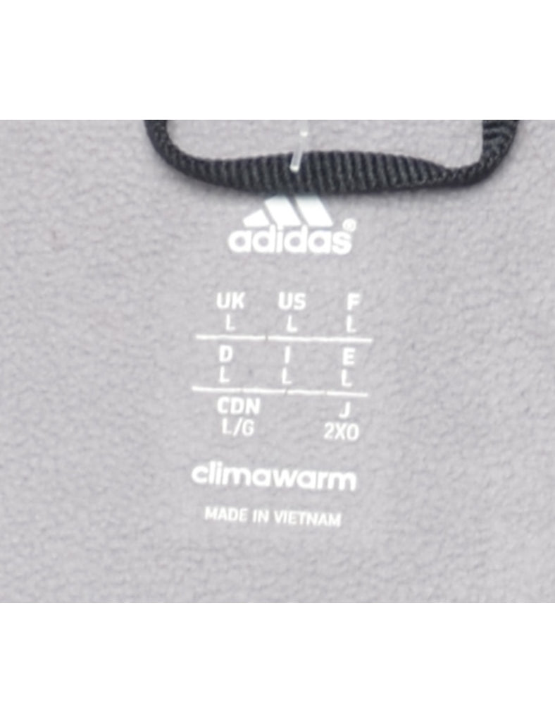 Adidas Marl Grey Plain Sweatshirt - L