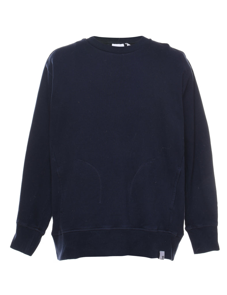 Adidas Navy Plain Sweatshirt - XL