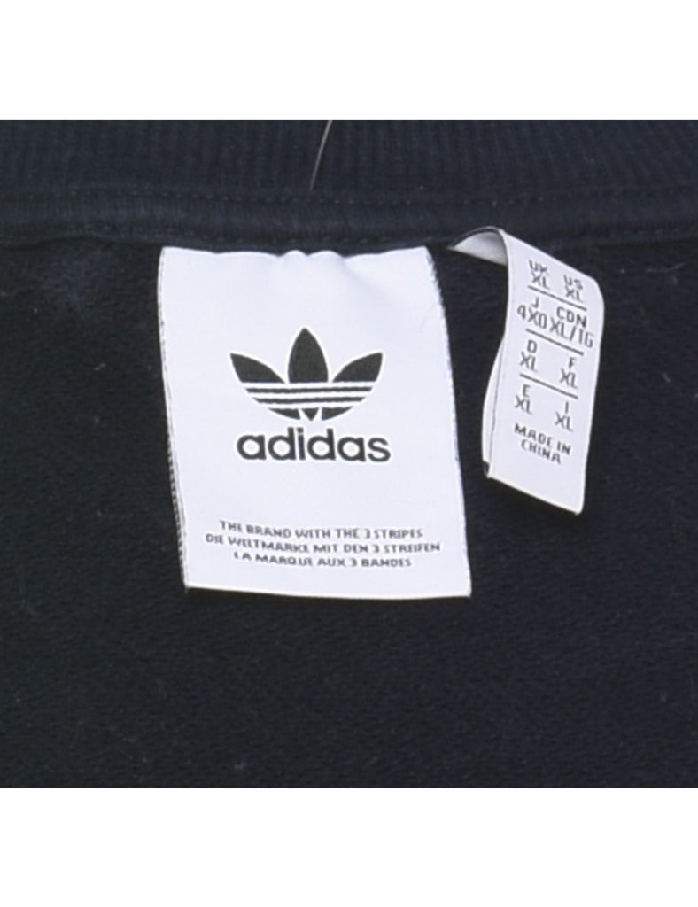 Adidas Navy Plain Sweatshirt - XL