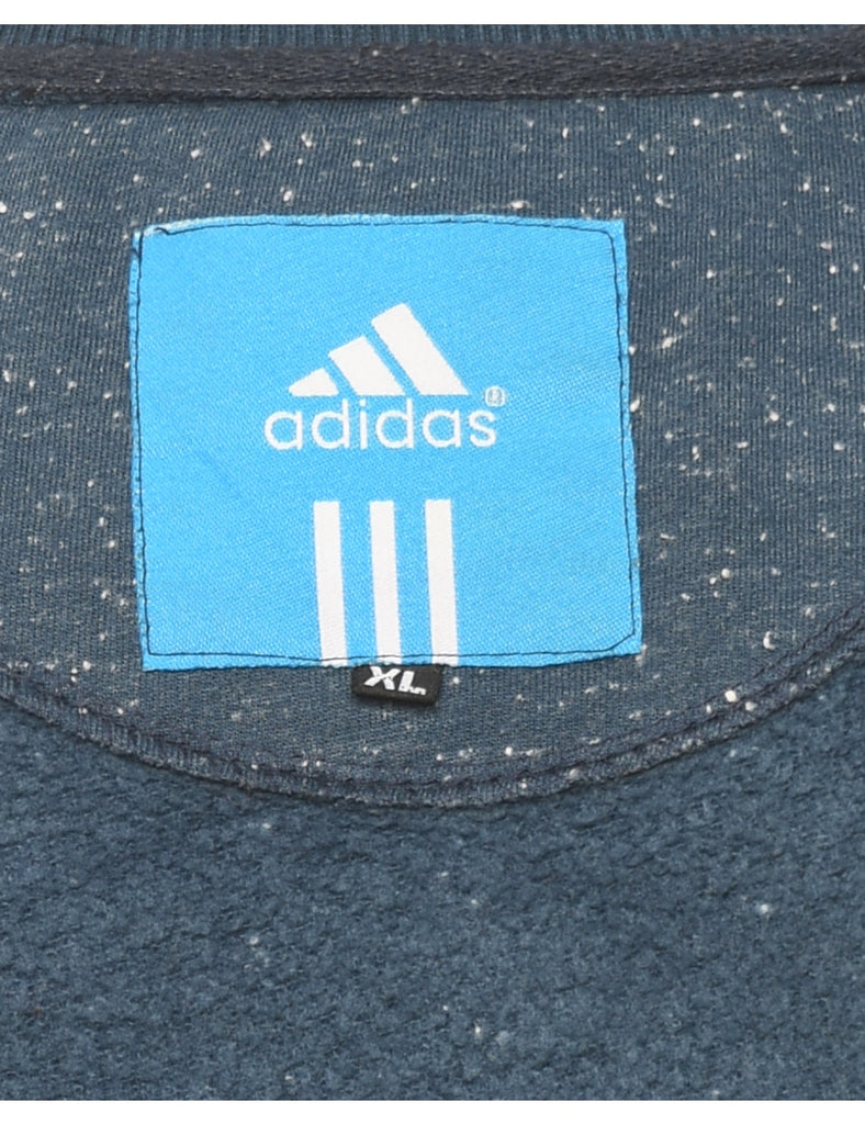 Adidas Navy Plain Sweatshirt - XL
