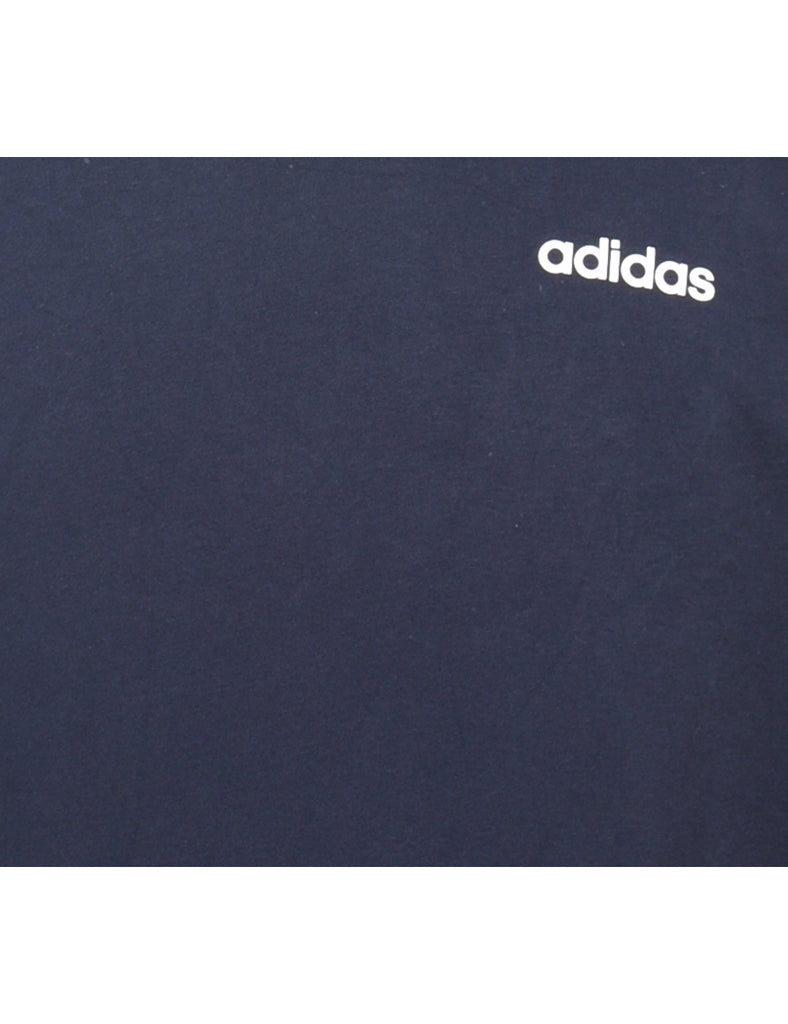 Adidas Navy & White Sweatshirt - S