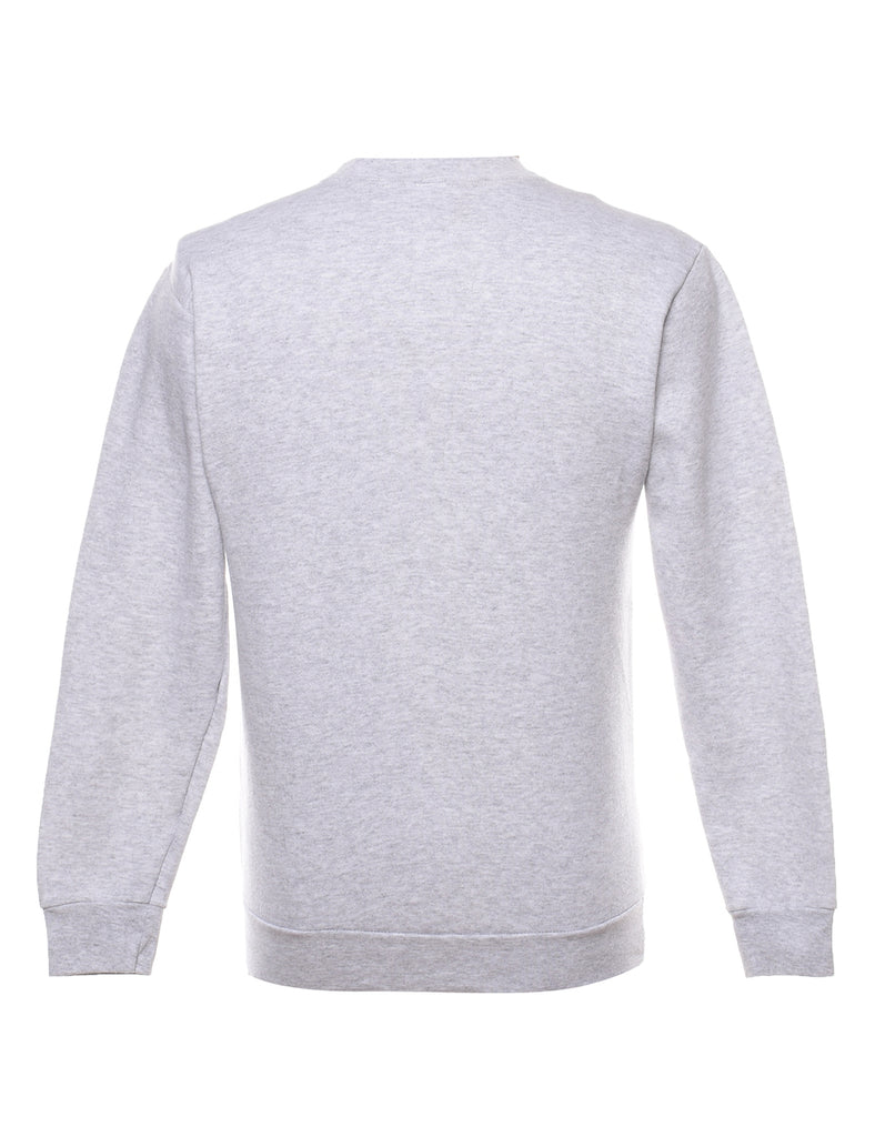 Air Force Printed Marl Grey Sweatshirt - S