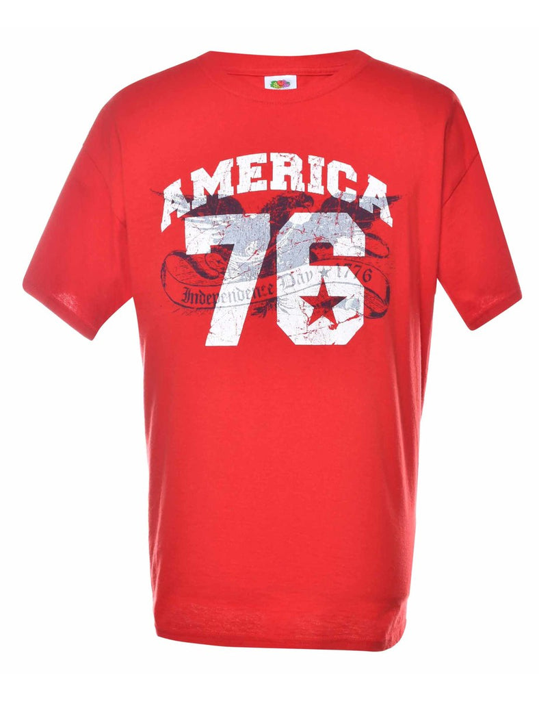 America 76 Printed T-shirt - XL