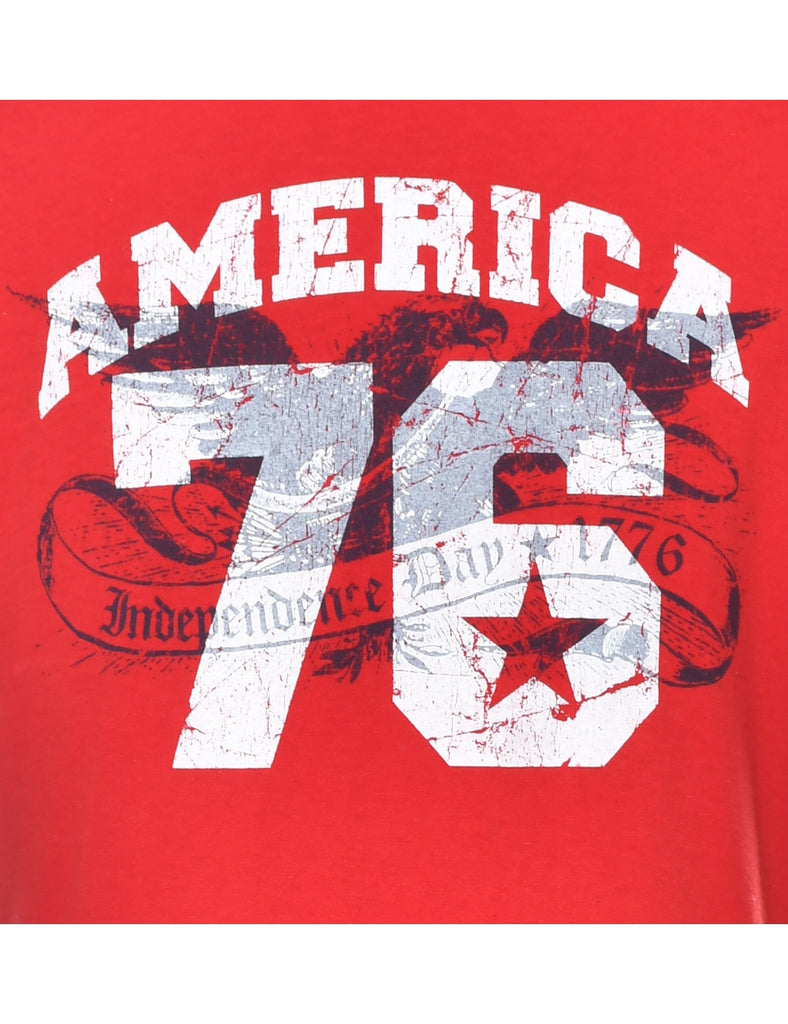 America 76 Printed T-shirt - XL