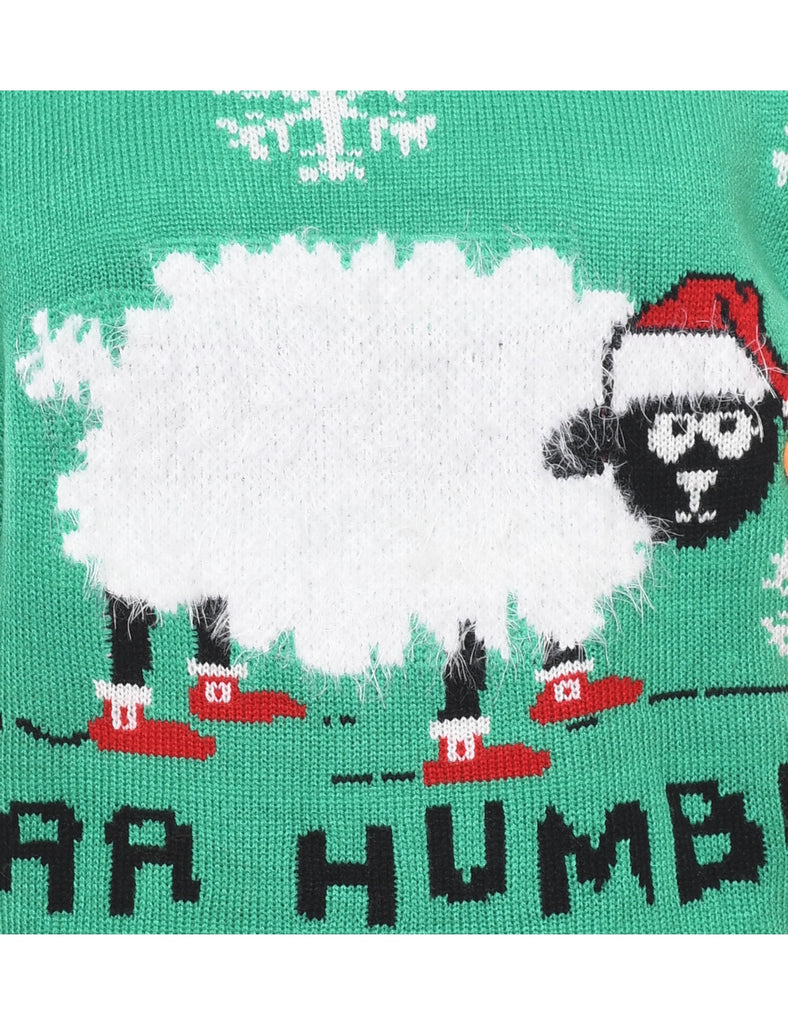 Animal Design Christmas Sweatshirt - XL