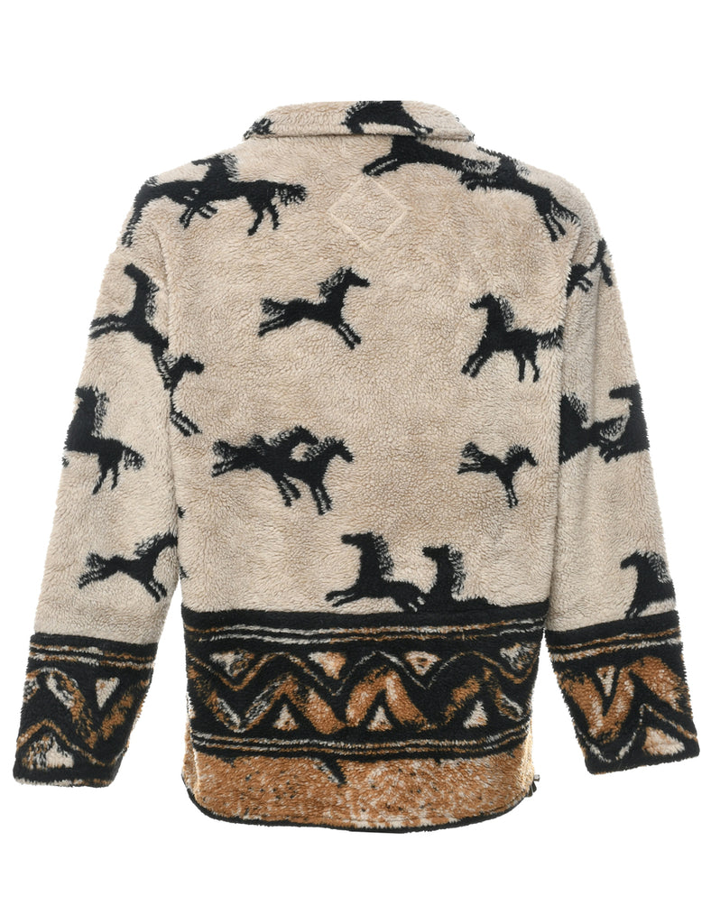 Animal Print Fleece - M