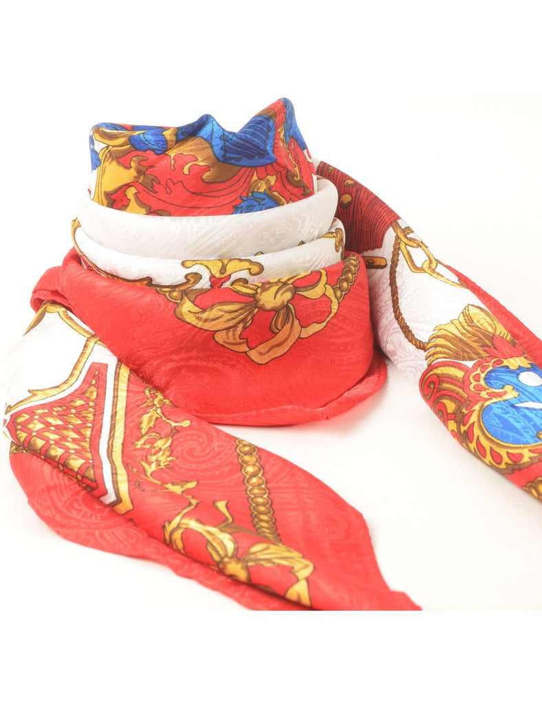 Animal Print Scarf - L