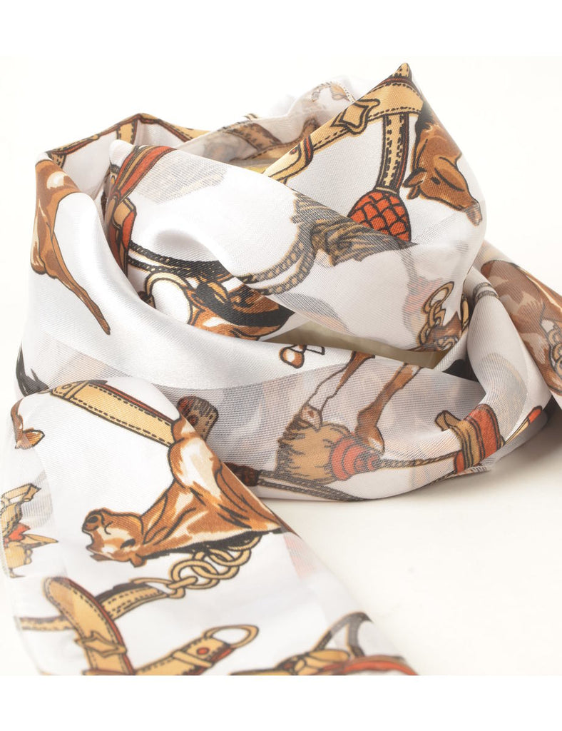 Animal Print Scarf - M