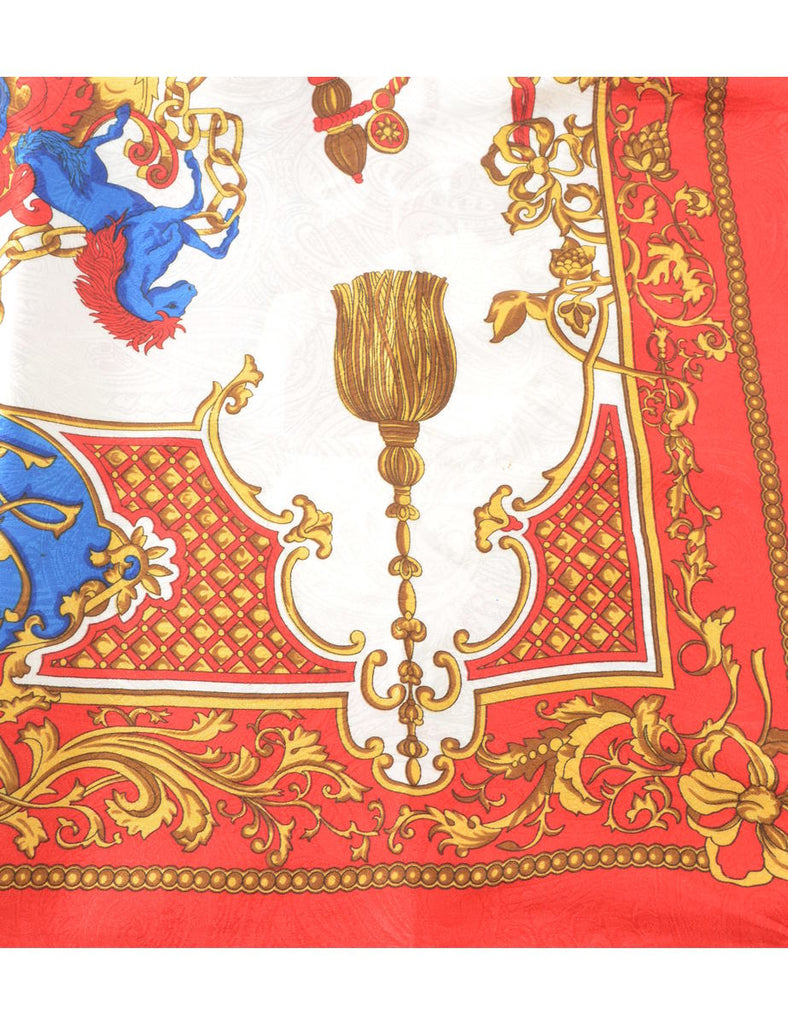 Animal Print Scarf - L