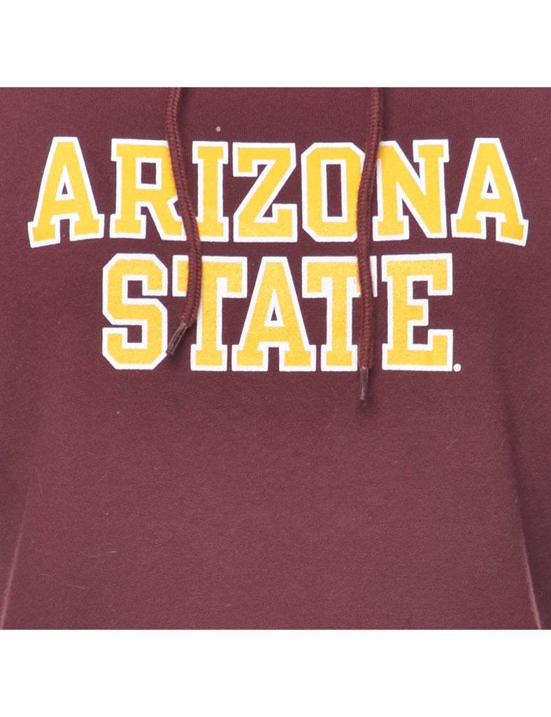 Arizona State Maroon Printed Hoodie - M